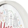 Creative Products Merry Christmas Icons 20 x 20 Round White Framed Print - 3 of 4