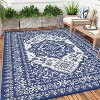 Patio Outdoor Rug, Waterproof Reversible Plastic Straw Rugs, Outside Carpet RV Mat for Patio Camp Balcony Deck Picnic - 2 of 4