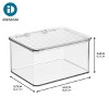 iDesign Stackable Hinged-Lid Pantry Storage Box - Set of 6 - Clear - 3 of 4