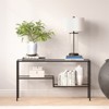 55" Modern Black Bronze Console Table - Henn&Hart - 4 of 4