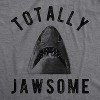 Mens Totally Jawsome Tshirt Funny Hilarious Shark Bite Graphic Novelty Tee - Crazy Dog Men's T Shirt - 2 of 4