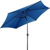 Costway 9FT Patio Umbrella Patio Market Steel Tilt W/ Crank Outdoor Yard Garden Blue - 2 of 4