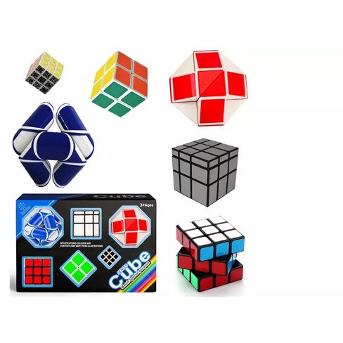 Rubik's Solve the Cube Bundle 4 Pack, Toy for Kids Ages 8 and Up