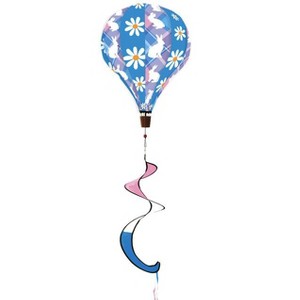 Briarwood Lane Easter Bunnies Deluxe Hot Air Balloon Windsock Wind Twister 54x12 - 1 of 2