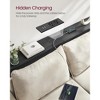 55.1" Skinny Console Table - Features Charging Station, Shelves. Ideal for Hallway, Behind Couch in Living Room - 3 of 4