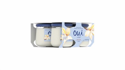 Oui by Yoplait Vanilla Whole Milk French Style Yogurt Jars, 4 ct / 5 oz -  Kroger