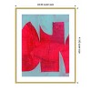 Amanti Art Magenta Ribbon I  by Cartissi Wood Framed Wall Art Print - 3 of 4