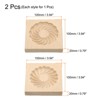 Unique Bargains Wooden 3D Carved Smooth Vintage Baking Cookie Biscuit Mould 2 Pcs - 2 of 4
