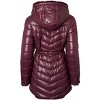 Sportoli Womens Winter Coat Reversible Faux Fur Lined Quilted Puffer Jacket - 2 of 4