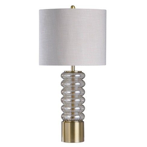 Round Clear Glass Table Lamp With, Round Table Lamp Target