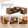 TiramisuBest 2-Piece Cube TV Stand, Free Combination L-Shaped Media Console with Open Storage Shelves for Living Room, Walnut - 4 of 4
