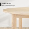 Best Choice Products 47In Round Solid Wood Dining Table, Modern Farmhouse Table For 4, Space Saving, Easy Assembly - 3 of 4