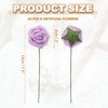 Unique Bargains Durable Bright Colors DIY Creativity Wide Application Artificial Flowers 25 Pc - 2 of 4