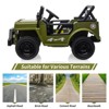 Electric Ride On Car with RC, 12V Kids Ride On Car with Led Lights, Music, Safety Belt, Double Doors, for Kids - 4 of 4