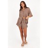 Petal and Pup Linnea Short Set - Brown White S - 4 of 4