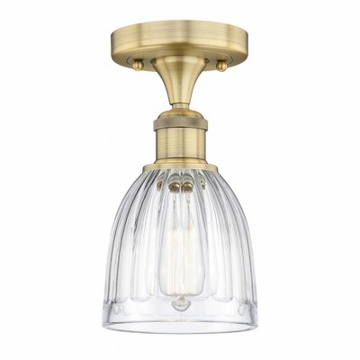 Brookfield - 1 Light Semi-Flush Mount In Industrial Style-9.75 Inches Tall and 5.75 Inches Wide