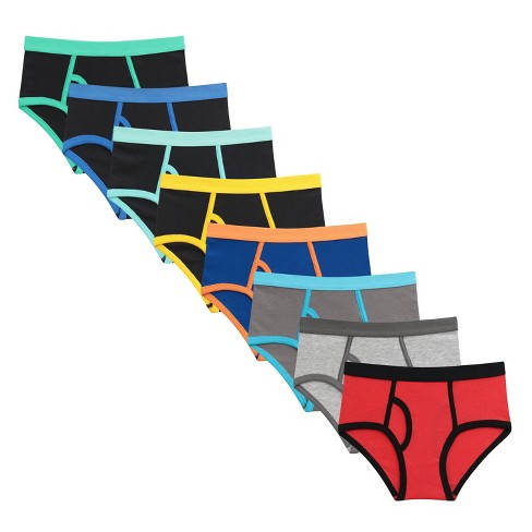 Andy & Evan Kids Boys Eight Pack Briefs In Multicolored, Size 6-8. : Target