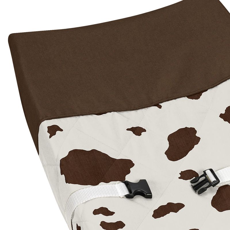 Sweet Jojo Designs Girl Boy Gender Neutral Unisex Changing Pad Cover Western Cowgirl Brown and Off White, 4 of 7