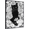 Amanti Art Little Black Garden Cat by Ec Mazur Framed Canvas Wall Art - 2 of 4