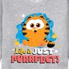 Men's - Garfield - Life Is Just Purrfect Graphic Fleece Sweatshirt - 2 of 4