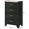 Sapphtopaz Modern Dresser with Drawers & Handle Closet Organizers and Storage with Sturdy Frame Chest of Drawers for Bedroom,Entryway - 3 of 4