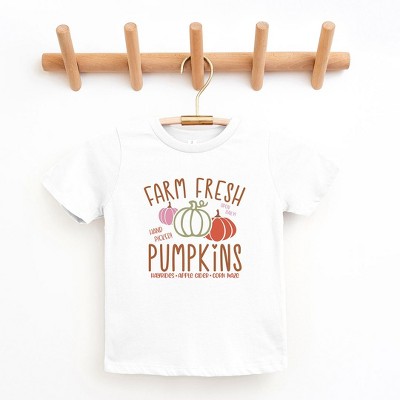 The Juniper Shop Colorful Farm Fresh Pumpkins Toddler Short Sleeve Tee