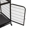 Sevobal Pet Carriers, Cat Cages Enclosure with Platforms Ramp Ladders and Hammock, Portable 3-Tier Cages for Indoor or Outdoor, Black, 32.7"*23.6"*63" - 3 of 4