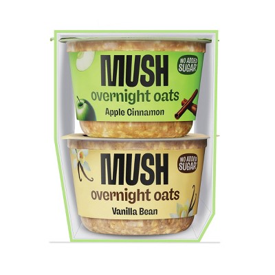 MUSH Apple Cinnamon + Vanilla Overnight Oats - 20oz/4ct