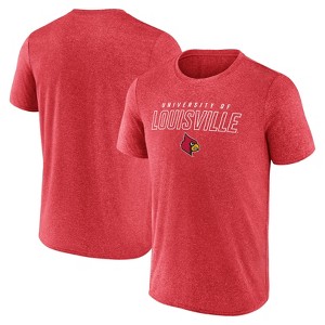 NCAA Louisville Cardinals Men's Heather Poly T-Shirt - 1 of 3