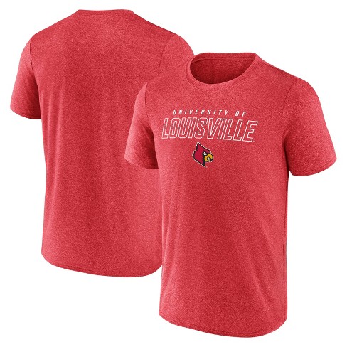 NCAA Louisville Cardinals Men's Heather Poly T-Shirt - image 1 of 3