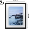 Americanflat Floating Picture Frame with polished glass - Horizontal and Vertical Formats for Wall - Horizontal and Vertical Formats for Wall - 2 of 4