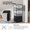 Pellebant Vertical Dresser for Bedroom 6 drawer Storage Tower Steel Frame Wood Top Easy Pull Non-woven Fabrics Drawer - 4 of 4