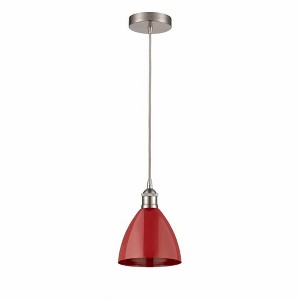 Plymouth Dome - 1 Light Cord Hung Mini Pendant In Industrial Style-11.25 Inches Tall and 7.5 Inches Wide - 1 of 1