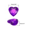 Unique Bargains Acrylic Flat Back Heart Face Painting Jewelry Rhinestone 60 Pcs - 2 of 4