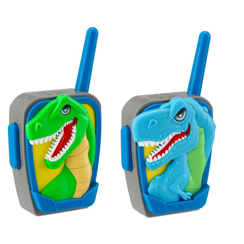 eKids Dinosaur Walkie Talkies for Kids, Indoor and Outdoor Toys for Fans of Dinosaur Toys – Blue (KD-207D.EXv23OLB), 2 of 5