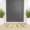 Lane and Lucia Mod Rainbow Looped Vinyl Welcome Mat - Society6 - 2 of 2