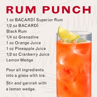 Bacardi Black Rum - 750ml Bottle