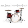 Gretsch Drums Renown 3-Piece Rock Shell Pack With 24" Bass Drum Cherry Burst - 2 of 2