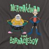 Spongebobmermaid Man And Barnacle Boy Adult T-Shirt Charcoal - 2 of 4