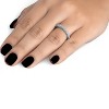 Pompeii3 1/2 CT Vintage Natural Diamond Wedding Ring 14K White Gold - 3 of 4