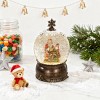 TopComfy Decorative Holiday Scene Props Christmas Decoration Snow Globe with Swirling Glitter Snow Globe for Home, Multicolored, 6.3"*6.3"*9.06" - 2 of 4