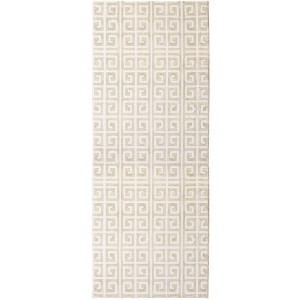 Cozy Living Greek Key Accent Rug – Classic Geometric Pattern, Soft & Durable, Perfect for Entryway, Hallway, or Living Room - 1 of 2