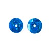 John Bead Flat Round Plastic Loose Sequins Hologram with Hole Craft Embellishments Royal Blue 10mm 450 Pieces - 2 of 4