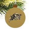 US Naval Academy Secondary Logo Wood Christmas Tree Holiday Ornament - 4 of 4