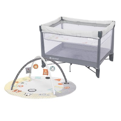 Baby Trend Play Suite 3-in-1 Quick-Fold Playard with Baby Gym - Quartz Stone