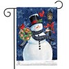 Briarwood Lane Garden Flag 12x18 For Outdoor Snowman Holiday Cheer Christmas For Christmas Garden Flag Flags For Outside - 2 of 4