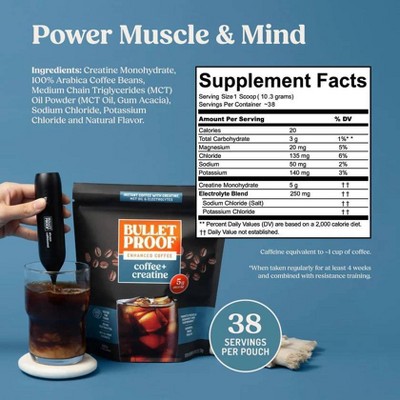 Bulletproof Creatine + Enhanced Instant Coffee - 5.8oz