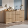 Furnulem Dressers for Bedroom 6 Drawers Wide Chest of Drawers Storage Organizer Wooden Cabinet with Anti-Tip Safety for Living Room Hallway entryway - 4 of 4