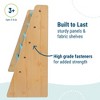 WildKin Premium Sling Kids' Book Shelf Natural /Aqua - 4 of 4