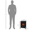 SEVOBAL Indoor Fireplaces Electric Fireplace Heater Fireplace Stove, Electric Fireplace Heater, Black, 16.3"*11"*21.5" - 3 of 4
